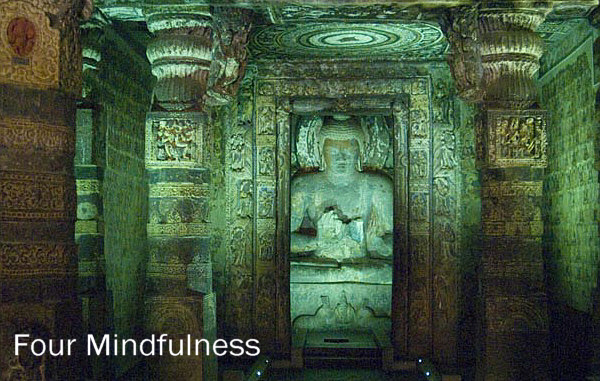Ajanta Cave, Buddha in meditation